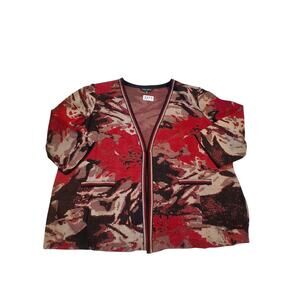 Ming Wang Women's size 3XL Old Money Classic Art to Wear Preppy Casual Cardigan